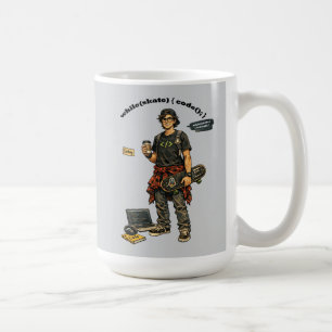 Taza De Café Ingeniero de software codificador URM que practica