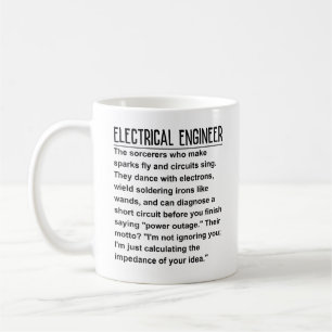 Taza De Café Ingeniero eléctrico