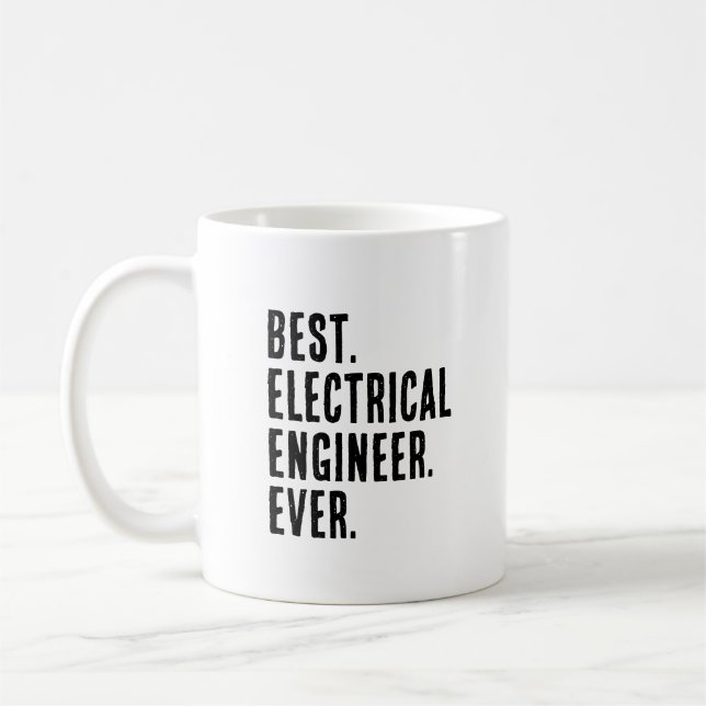 Taza De Café Ingeniero eléctrico divertido (Izquierda)