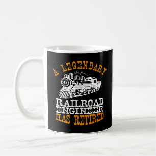 Taza De Café Ingeniero Ferroviario Legendario Se Ha Retirado Pe