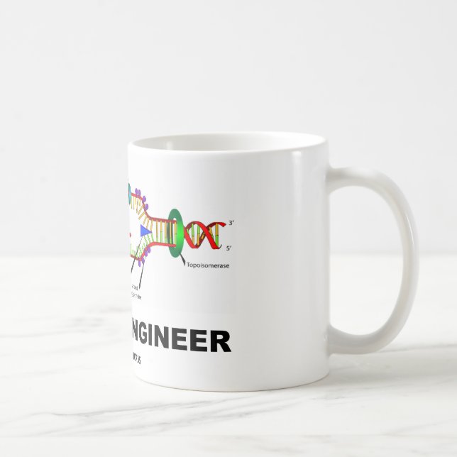 Taza De Café Ingeniero genético (réplica de la DNA) (Derecha)