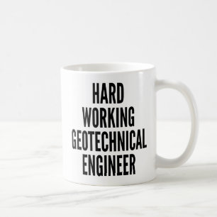 Taza De Café Ingeniero Geotécnico Trabajador