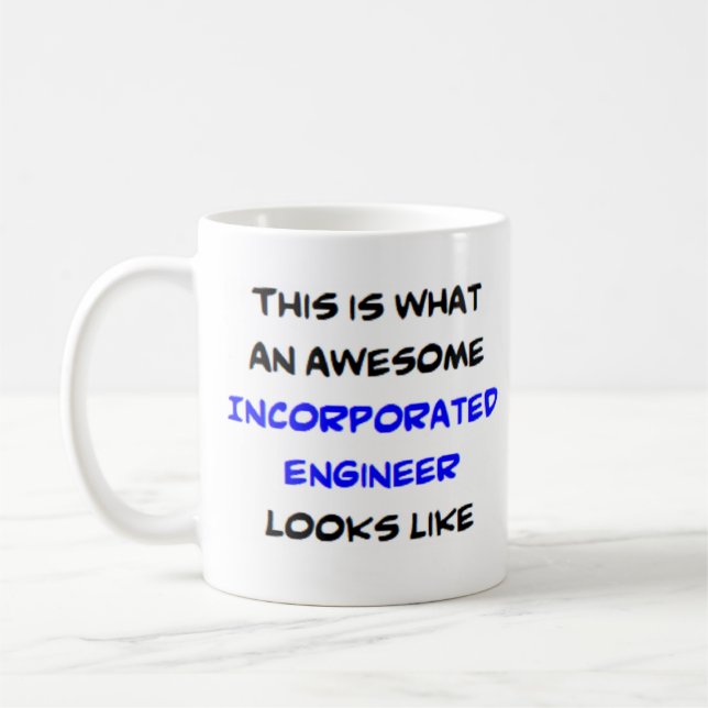 Taza De Café ingeniero incorporado, impresionante (Izquierda)
