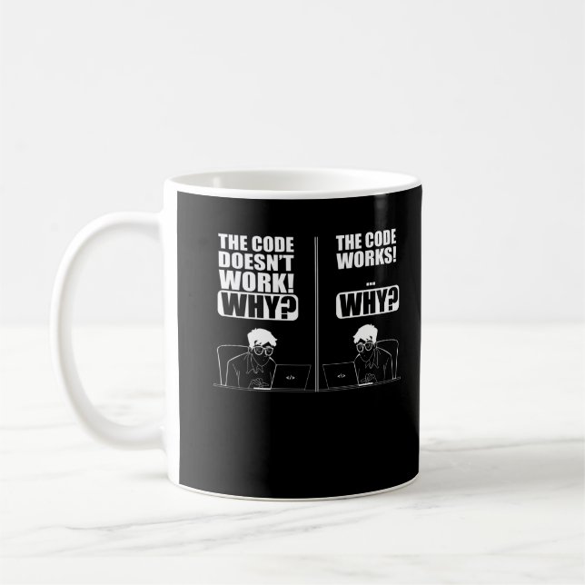 Taza De Café ingeniero informático codificador divertido progra (Izquierda)
