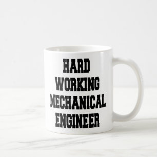 Taza De Café Ingeniero mecánico de trabajo duro