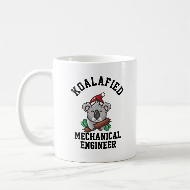 Taza De Café Ingeniero Mecánico Koalificado (Izquierda)