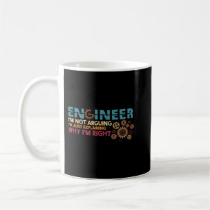 Taza De Café Ingeniero No Argumenta Cita De Ingeniería Graciosa