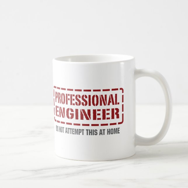 Taza De Café Ingeniero profesional (Derecha)