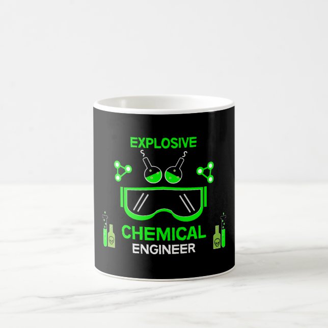 Taza De Café Ingeniero Químico - Mejor Ingeniero - Ciencia (Centro)