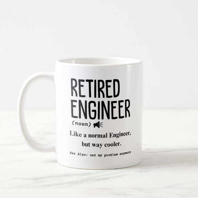Taza De Café Ingeniero retirado (Izquierda)