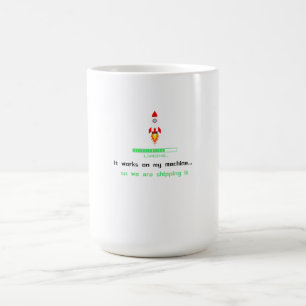 Taza De Café Ingenioso ingeniero de software enviándolo