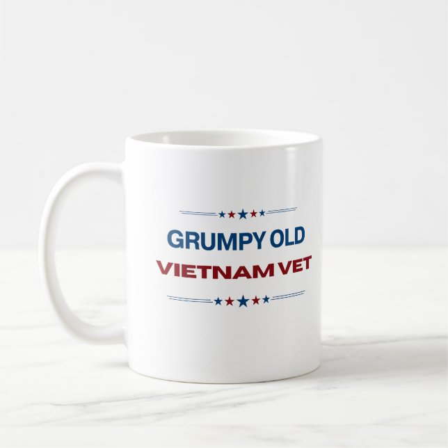 Taza De Café Ingenioso veterado veterano de Vietnam retirado ve (Izquierda)