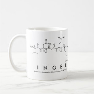 Taza De Café Inger peptide nombre mug