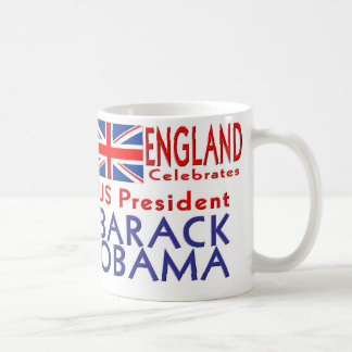 Taza De Café INGLATERRA celebra a presidente Obama Souvenirs de