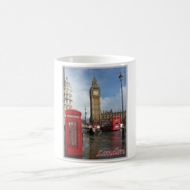 Taza De Café Inglaterra - Londres - Big Ben - doble decke - (Centro)