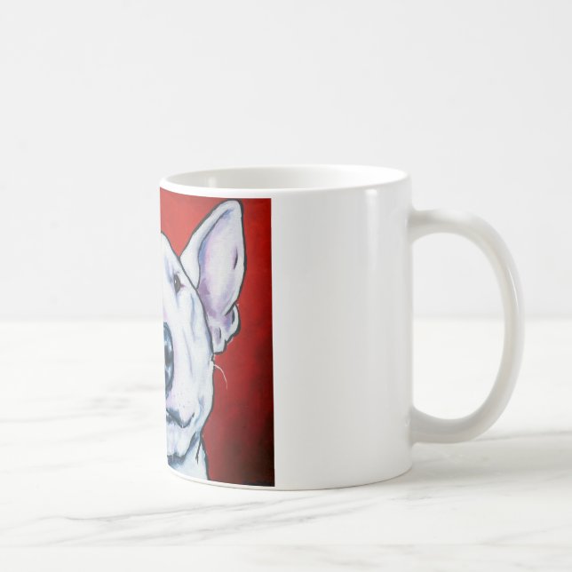 Taza De Café Inglés blanco bull terrier (Derecha)