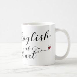 Taza De Café Inglés en Heart Mug, Inglaterra