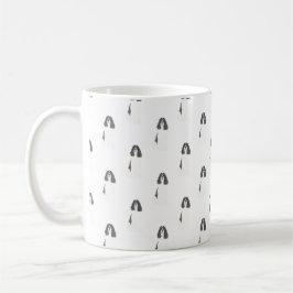 Taza De Café Inglés Springer Spaniel (blanco y negro)