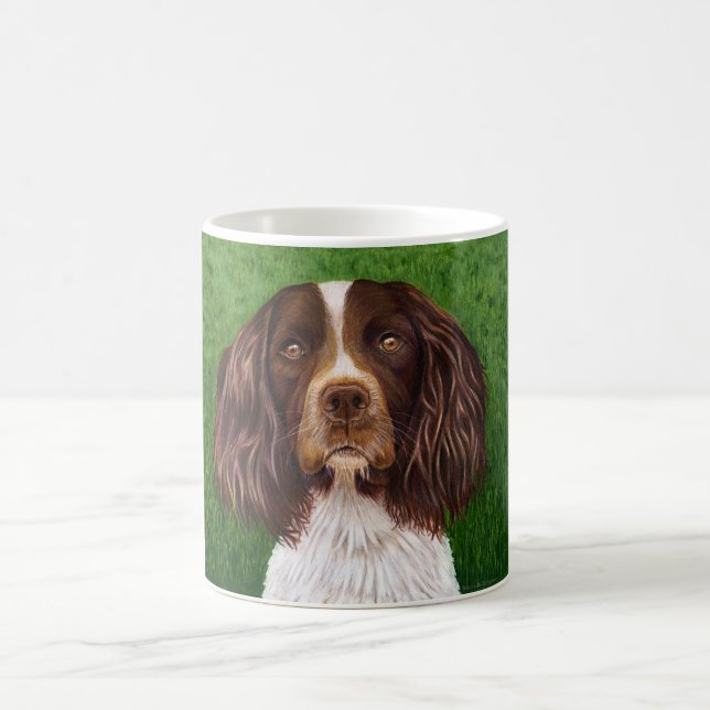 Taza De Café Inglés Springer Spaniel Dog Art - Major (Centro)