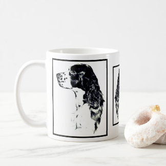 Taza De Café Inglés Springer Spaniel Vintage Art