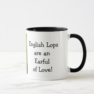 Taza de café inglesa del conejo del Lop