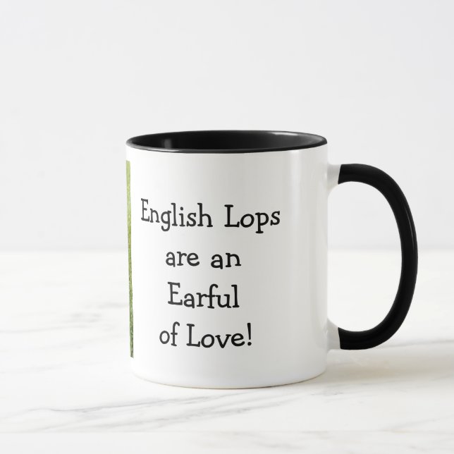 Taza de café inglesa del conejo del Lop (Derecha)