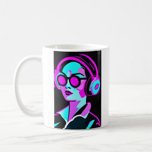 Taza De Café Ingresar a tu Groove | Arte psicodélico (Izquierda)