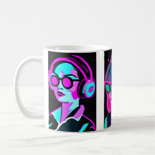 Taza De Café Ingresar a tu Groove   Arte psicodélico