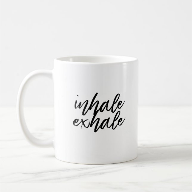 Taza De Café Inhale Exhale (Izquierda)