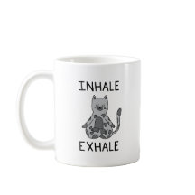 Inhale Exhale Yoga Cat