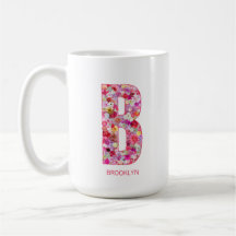 Inicial personalizada | Monograma de letra floral 