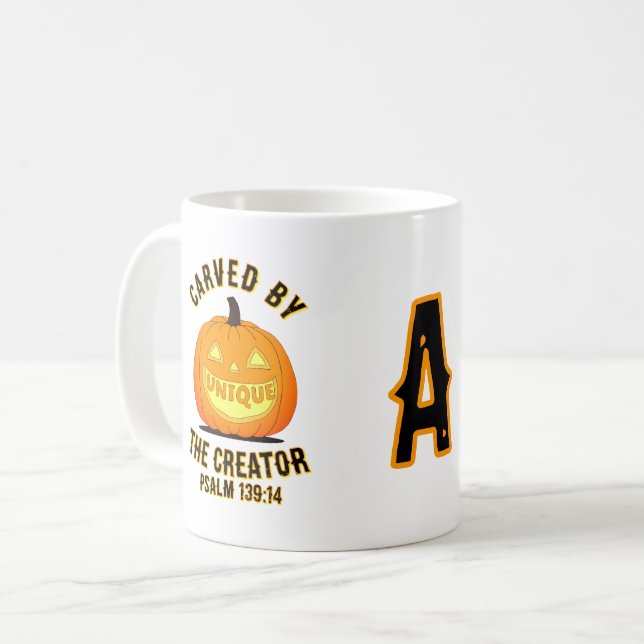Taza De Café Inicial personalizado tallado por el creador (Anverso izquierdo)