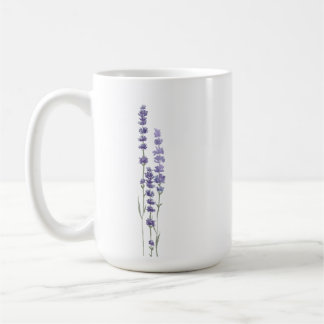 Taza De Café Iniciales Bodas de Lavanda Francesas Delicadas y S