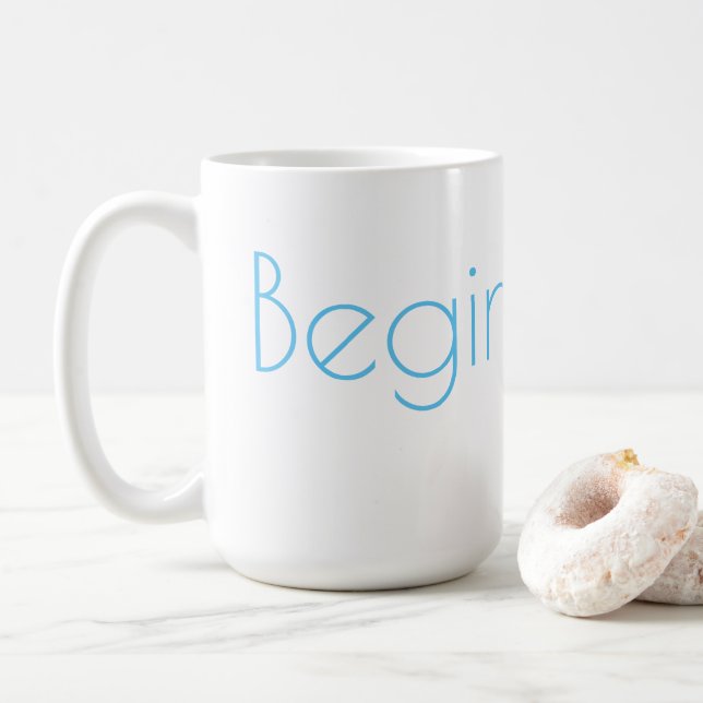 Taza De Café Iniciar de nuevo Mug (Con donut)