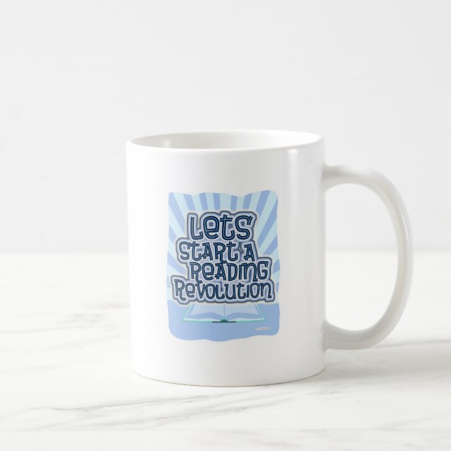 Taza De Café Iniciar una revolución lectora (Derecha)