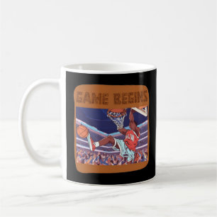 Taza De Café inicio del juego de baloncesto slam dunk