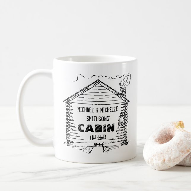 Taza De Café Inicio personalizado de la cabina de registro (Con donut)
