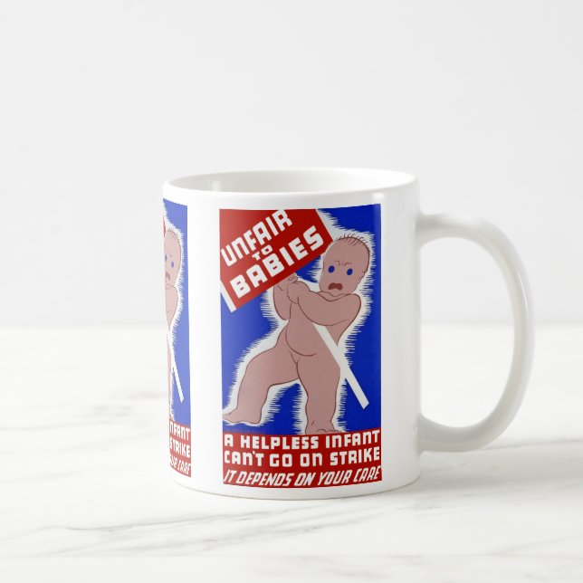 Taza De Café Injusto a los bebés (Derecha)