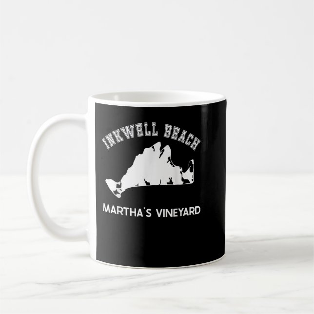 Taza De Café Inkwell Beach, Oak Bluffs, Martha's Vineyard, MA V (Izquierda)