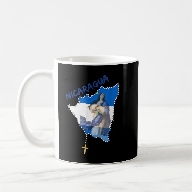 Taza De Café Inmaculada Concepción De María Nicaragua Camiseta (Izquierda)