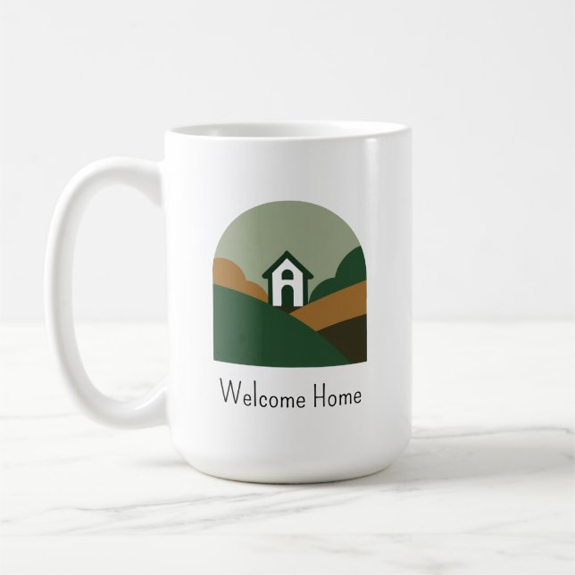 Taza De Café Inmobiliaria de Logotipo Personalizado (Izquierda)