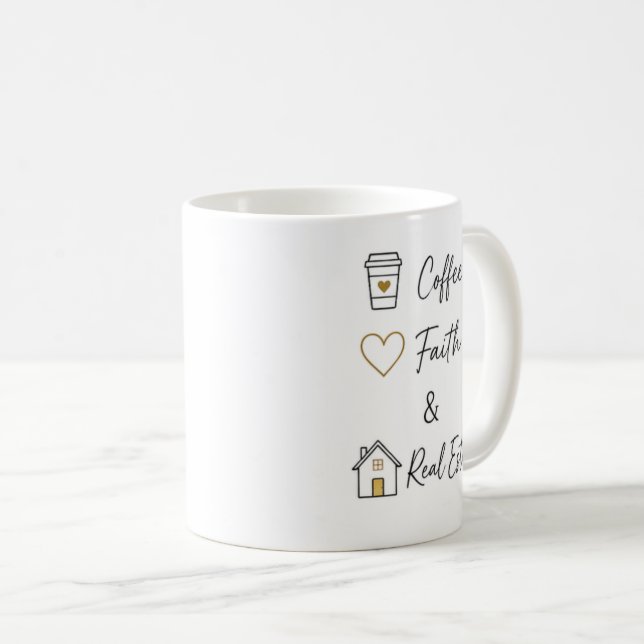 Taza De Café Inmuebles Fe Café (Anverso derecho)