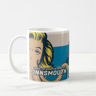 Taza De Café Innsmouth Pin-up Cthulhu Afiche de viaje Lovecraft