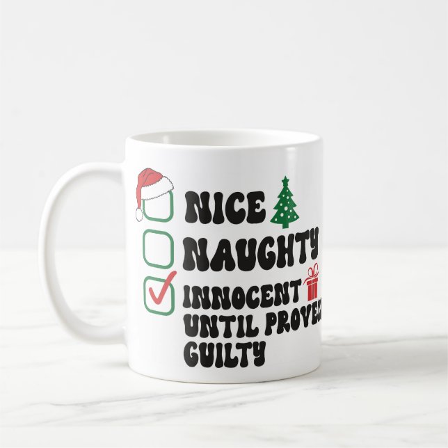 Taza De Café Inocente hasta que se pruebe su culpabilidad (Izquierda)