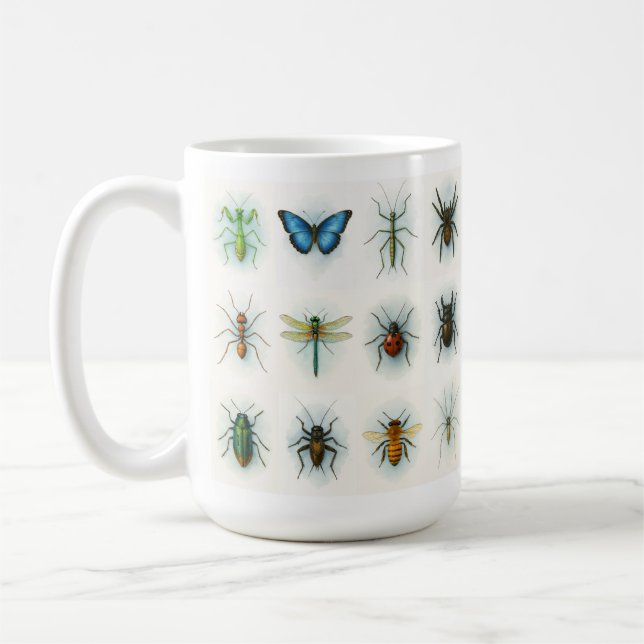 Taza De Café Insect collection watercolor paintings bug art  (Izquierda)
