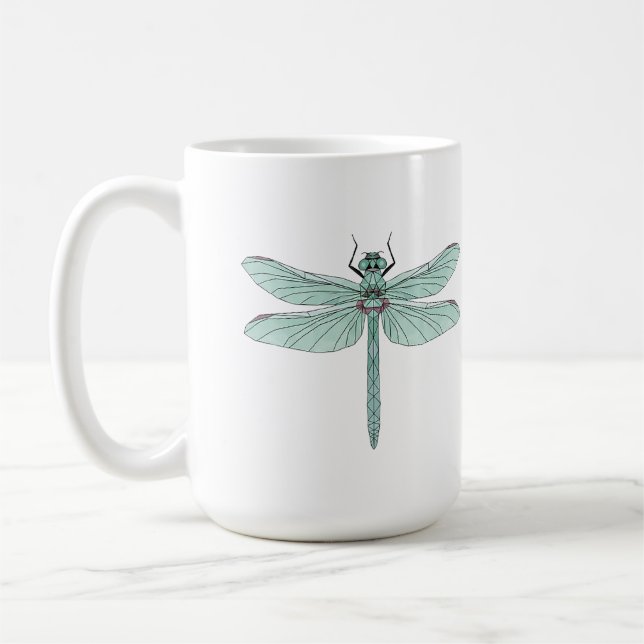 Taza De Café insecto de libélula (Izquierda)