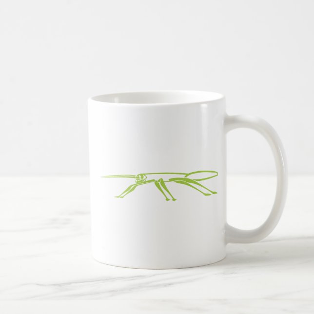Taza De Café Insecto de palillo serio (Derecha)