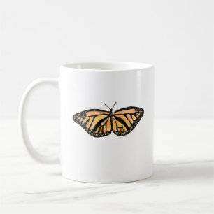 Taza De Café Insecto de pintura de mariposa monarca
