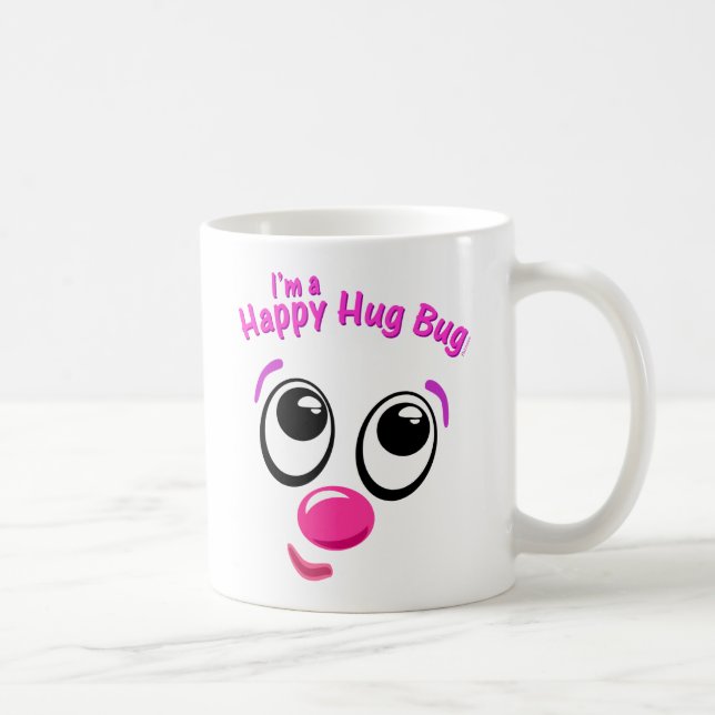 Taza De Café Insecto feliz del abrazo (Derecha)