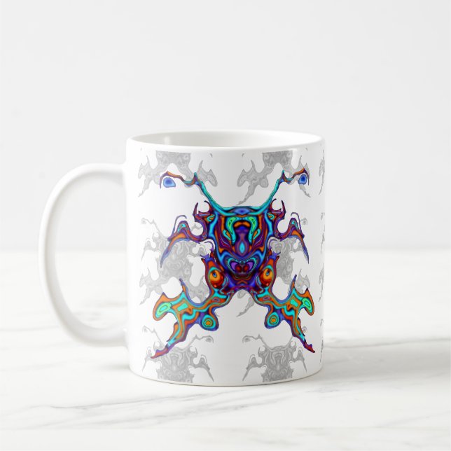 Taza De Café insectoide extraño de cangrejo de guerra enmascara (Izquierda)
